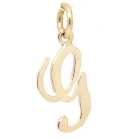 Gold Small Italic G Charm
