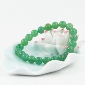 Green Aventurine Bracelet Natural Crystal Healing Gemstone Bracelet for Men & Women, Lab Certificate, Color Green, Bead Size 8 mm