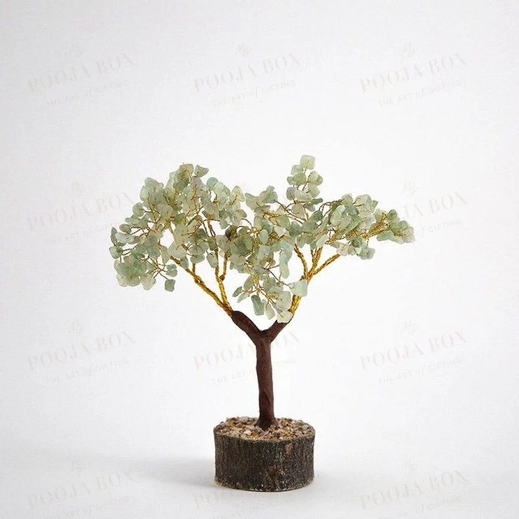 Green Aventurine Good Luck Stone Tree