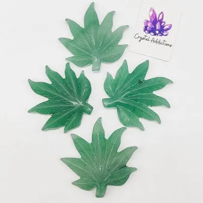 Green Aventurine Leaf