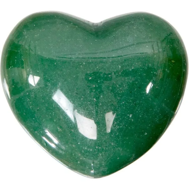 Green Aventurine Puffed Heart