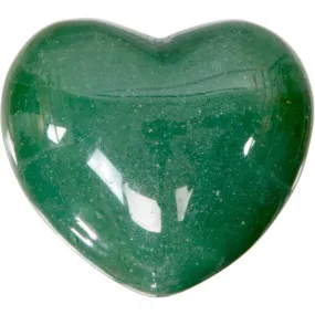 Green Aventurine Puffed Heart