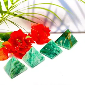 Green Aventurine with Quartz Pyramid (Abundance and Healing)