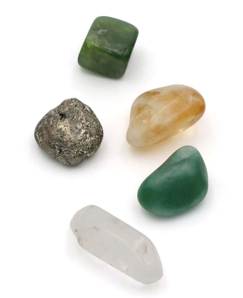 Healing Gemstone Set for Luck and Prosperity