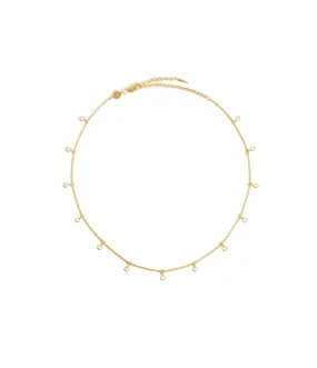 Interstellar Drop Choker in Gold