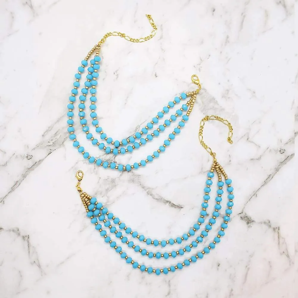 Kelana Bohemian Beaded Anklets