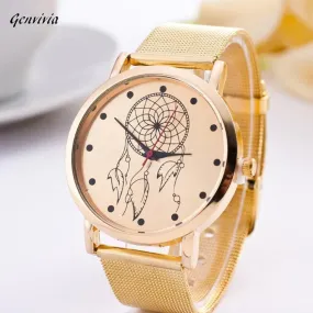 Ladies Gold Stainless Steel Wristwatch