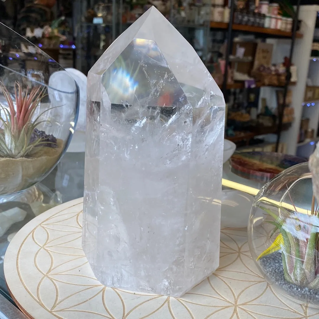 Large Clear Quartz Polished Point