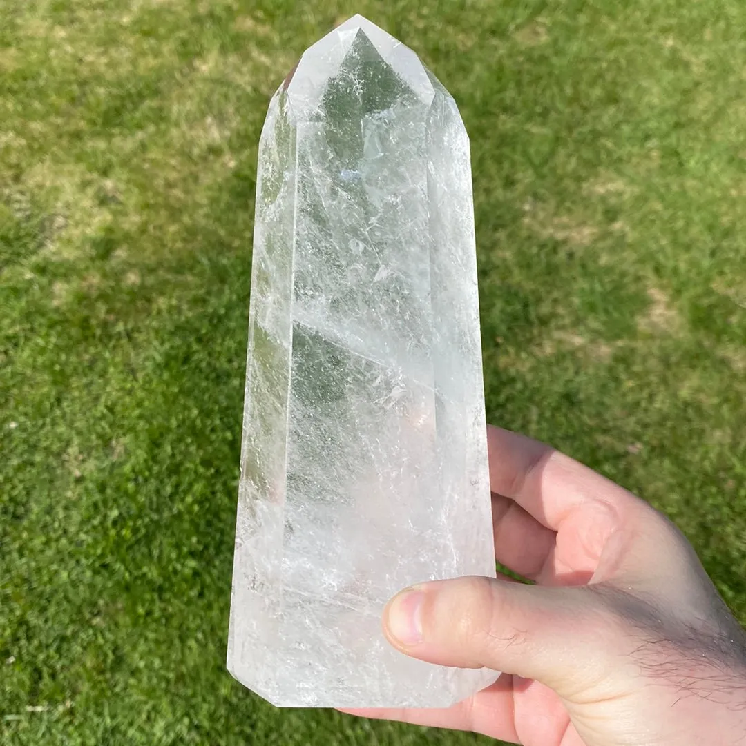 Large Clear Quartz Polished Point