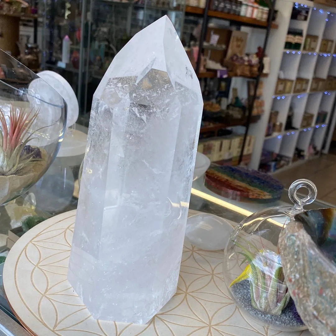 Large Clear Quartz Polished Point