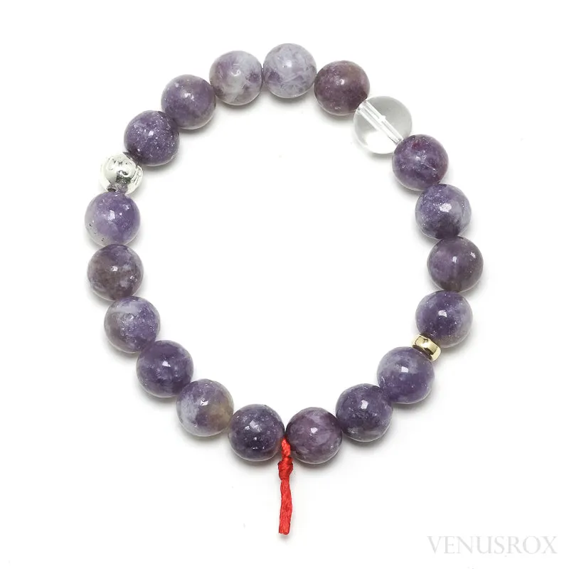 LEPIDOLITE WITH PINK TOURMALINE BRACELET