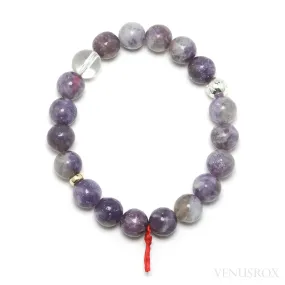 LEPIDOLITE WITH PINK TOURMALINE BRACELET
