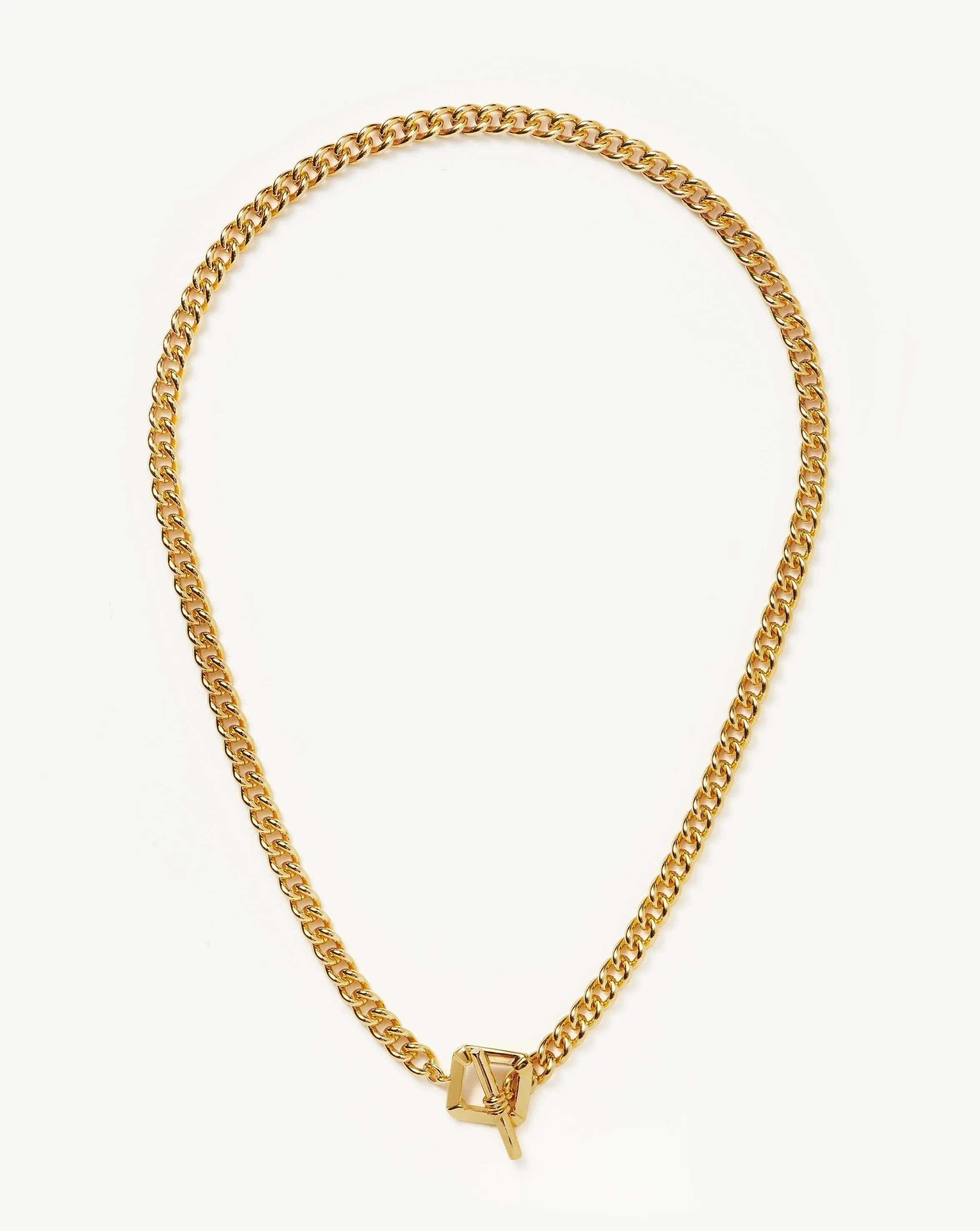 Lucy Williams T-Bar Chain Necklace | 18ct Gold Plated
