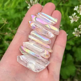 Mini Aura Clear Quartz Point (Drilled)