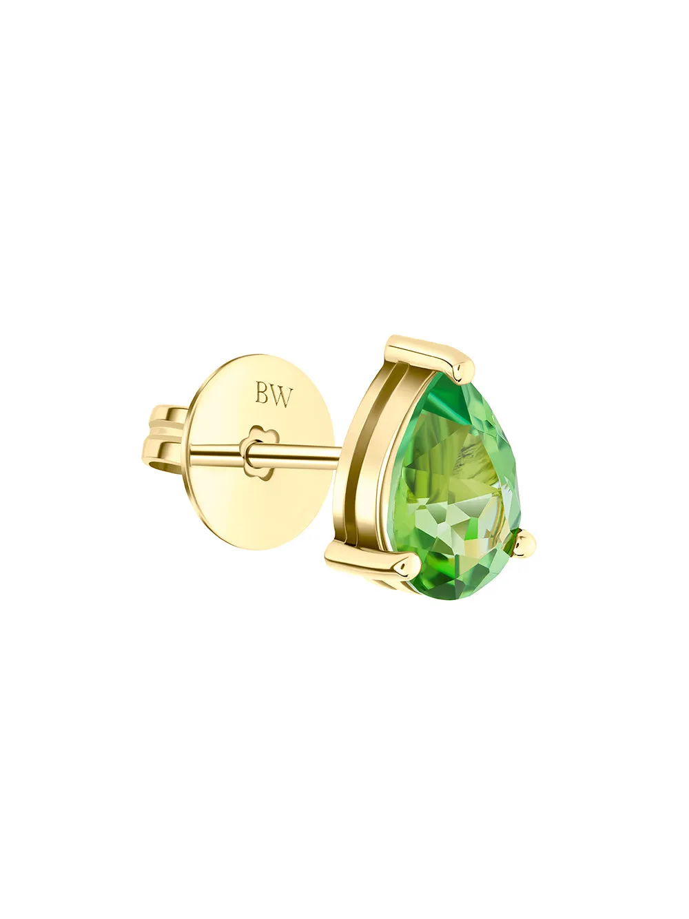 Mint Tourmaline Stud