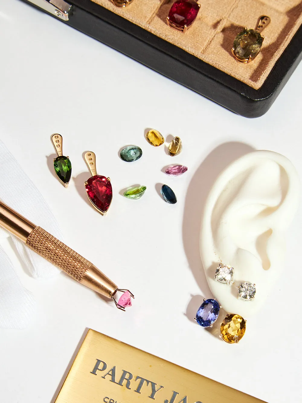 Mint Tourmaline Stud