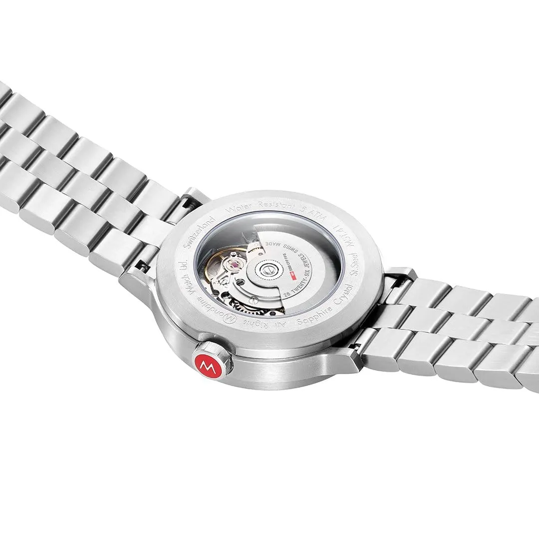 MONDAINE ORIGINAL AUTOMATIC, 41MM, STAINLESS STEEL WATCH MST.4161B.SJ ORIG.AUTO