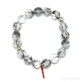 QUARTZ (CLEAR) WITH CARBON BRACELET
