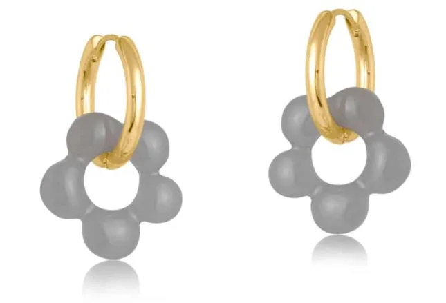 Rebecca Beaded Huggie Hoop Earrings