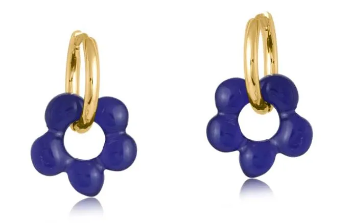 Rebecca Beaded Huggie Hoop Earrings