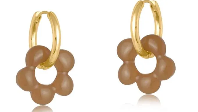 Rebecca Beaded Huggie Hoop Earrings