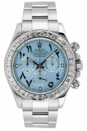 rolex daytona ice blue arabic dial 16509