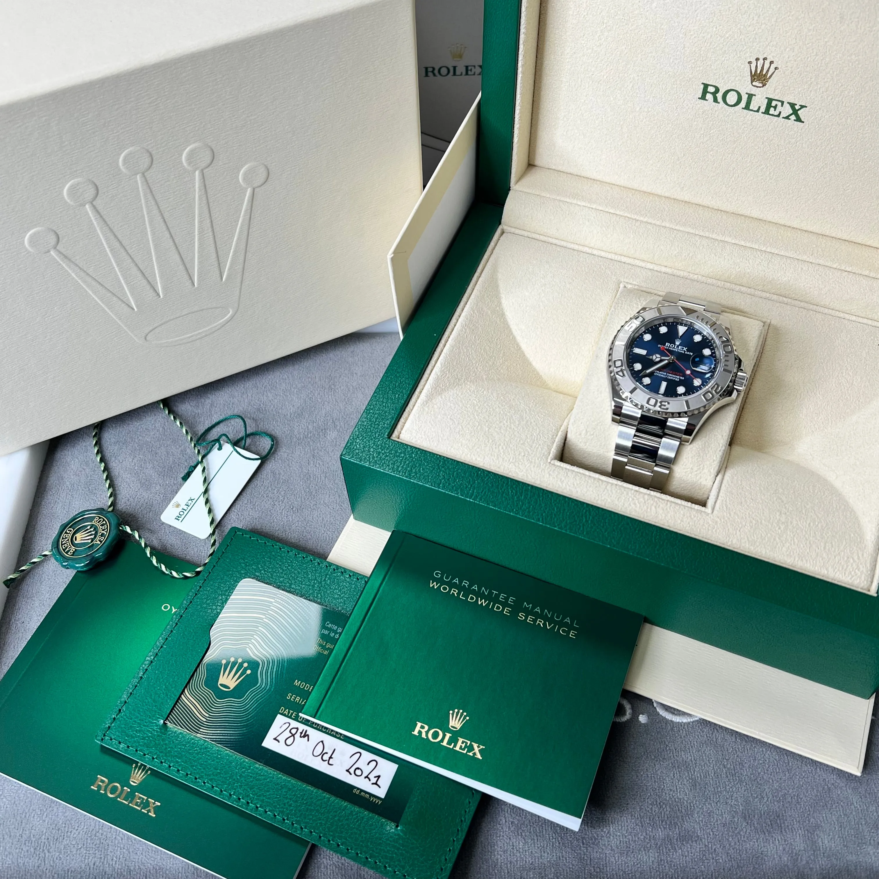 Rolex Yacht-Master 40 126622 Blue Dial 2021 Mint Condition Full Set Watch