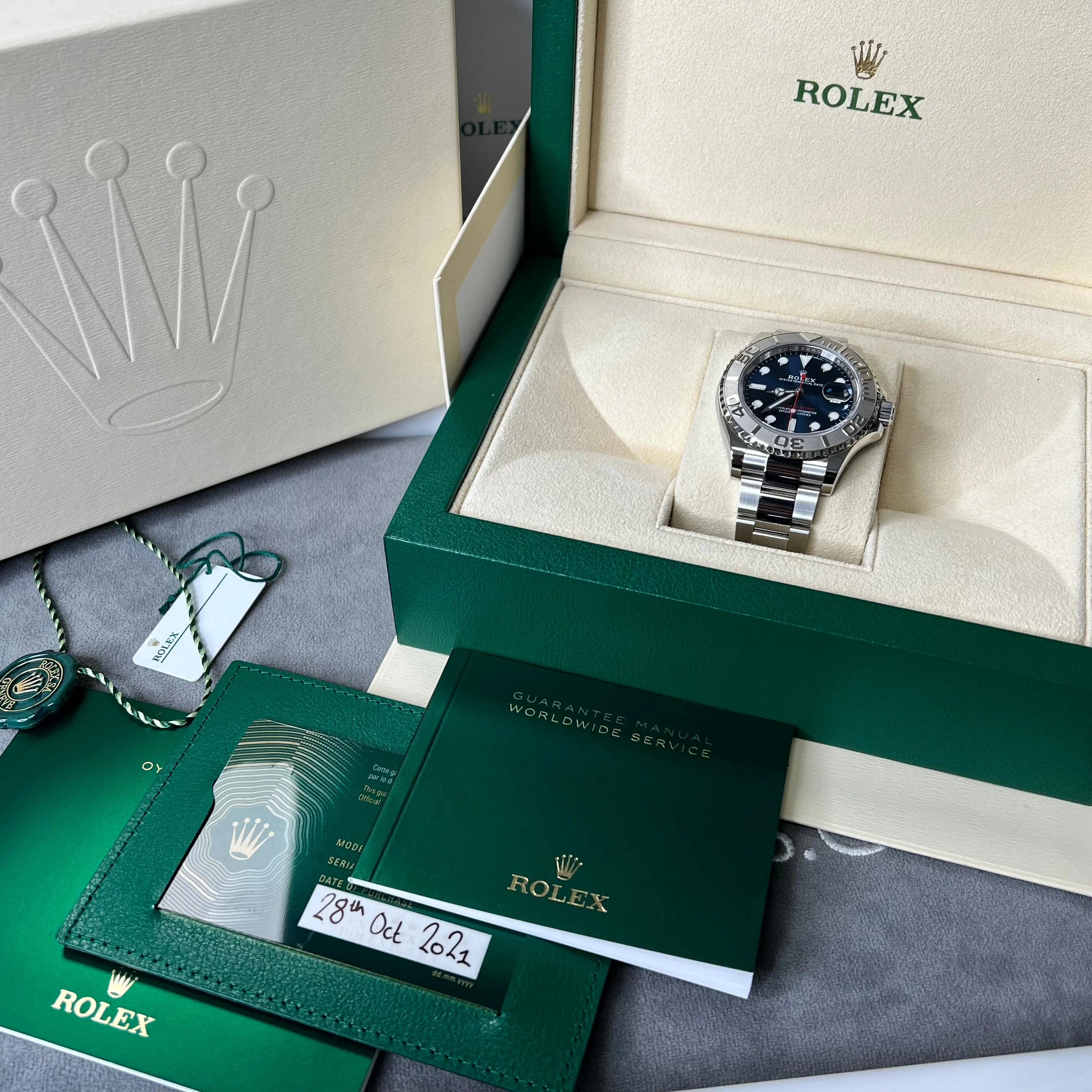 Rolex Yacht-Master 40 126622 Blue Dial 2021 Mint Condition Full Set Watch