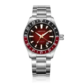 Sea Star GMT Gradient Red Dial Coke Bezel Inlay