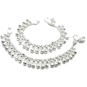 Silver Anklets Ankle chain Bracelet Kids 5.1"