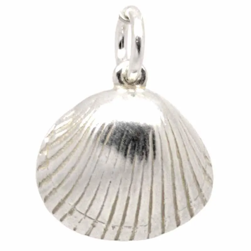 Silver Cockle Shell Charm