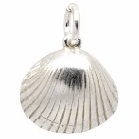 Silver Cockle Shell Charm