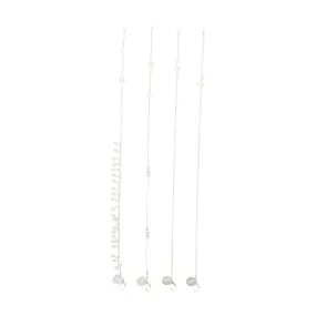 Silver Dangle Ball Anklet Pack