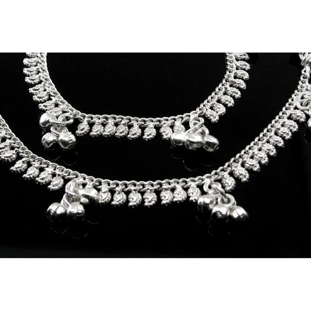 Silver Kids Anklets (Pajeb)  Bracelet 6.7&quot;