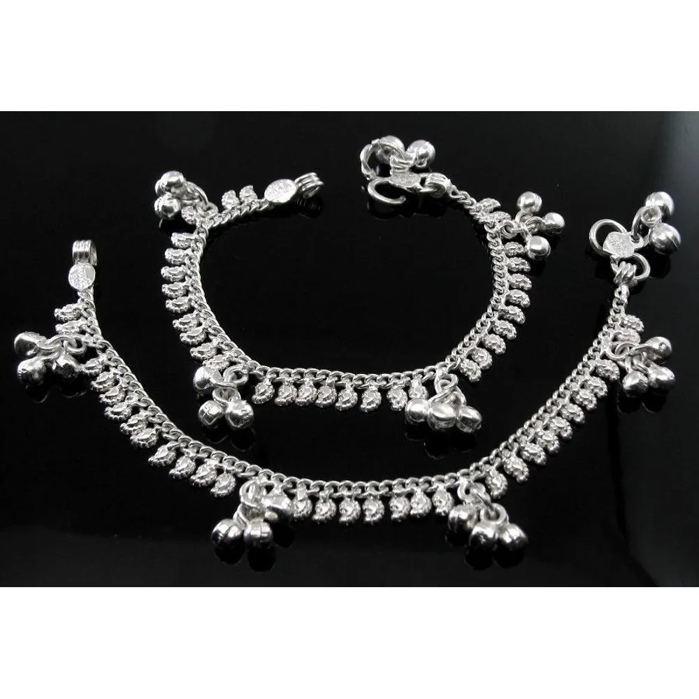 Silver Kids Anklets (Pajeb)  Bracelet 6.7&quot;