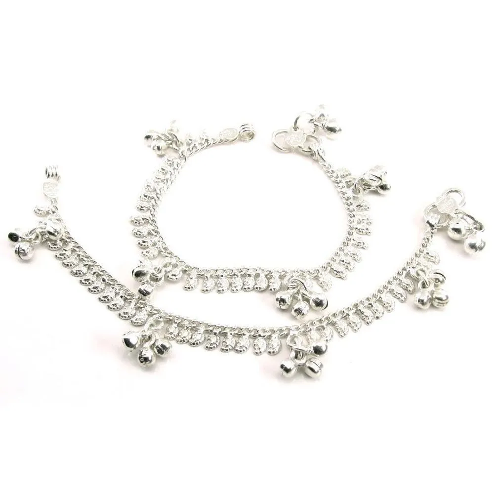 Silver Kids Anklets (Pajeb)  Bracelet 6.7&quot;