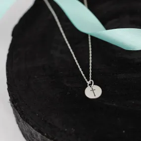 Simple Silver Cross Necklace