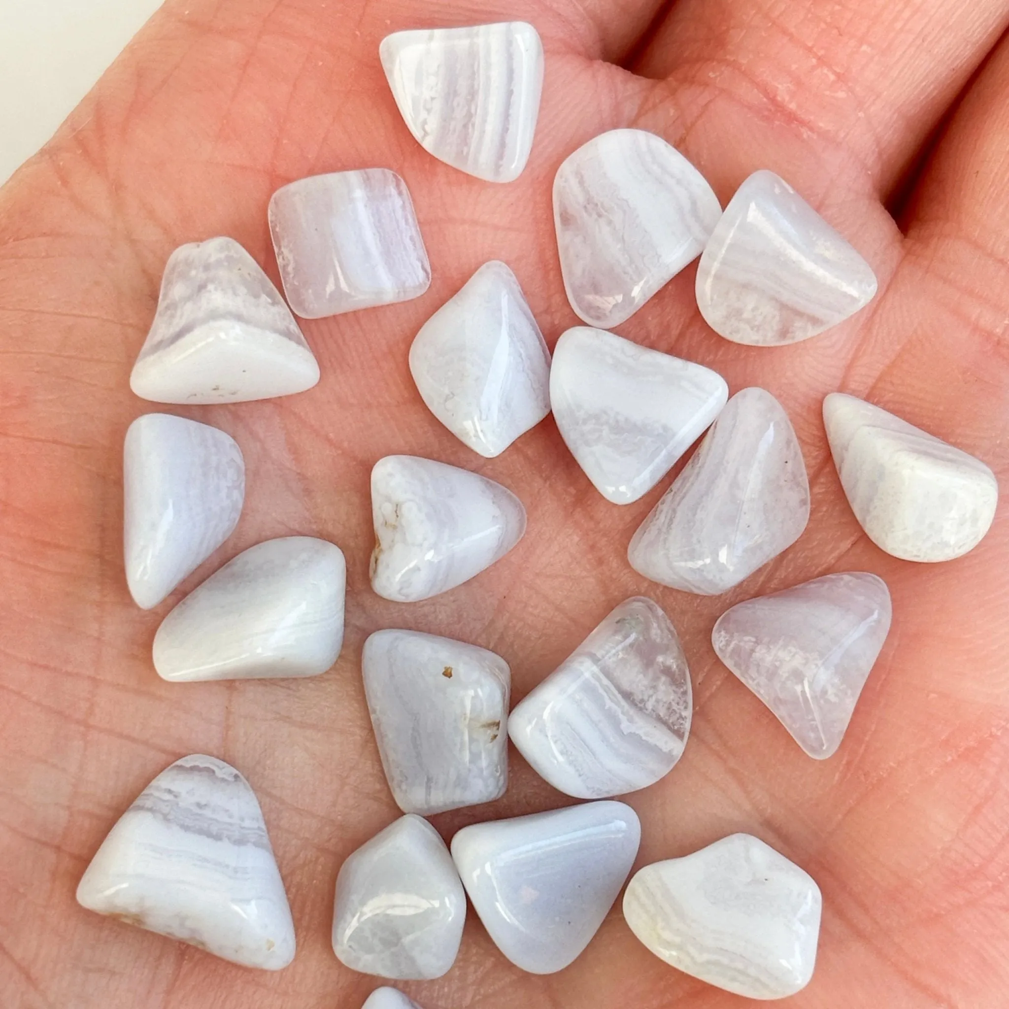 Small Blue Lace Agate Tumblestone
