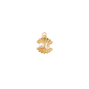 Small Gold Oyster Charm