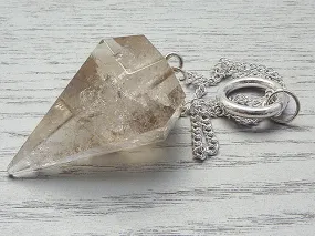Smokey Quartz Facet Cut Pendulum