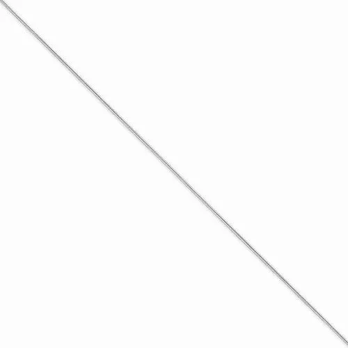 Sterling Silver Round Snake Chain Anklet