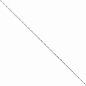 Sterling Silver Round Snake Chain Anklet