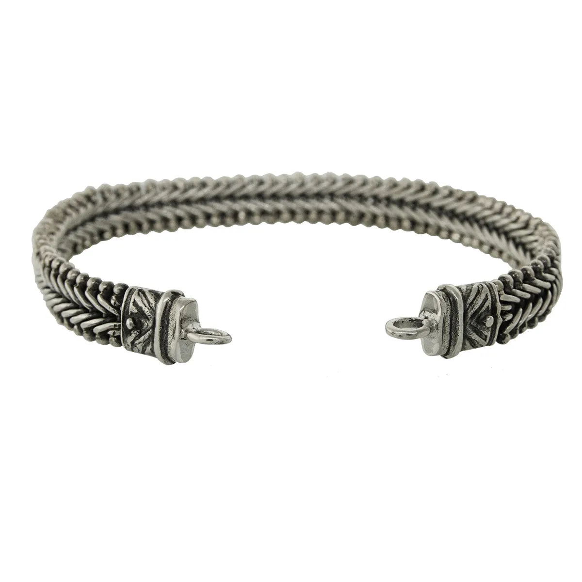 Tabra Jewelry 925 Sterling Silver Bracelet Connector Chain Vault CBR36 (Medium)
