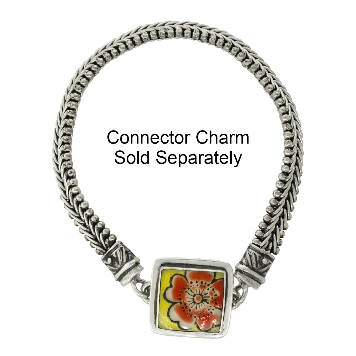 Tabra Jewelry 925 Sterling Silver Bracelet Connector Chain Vault CBR36 (Medium)