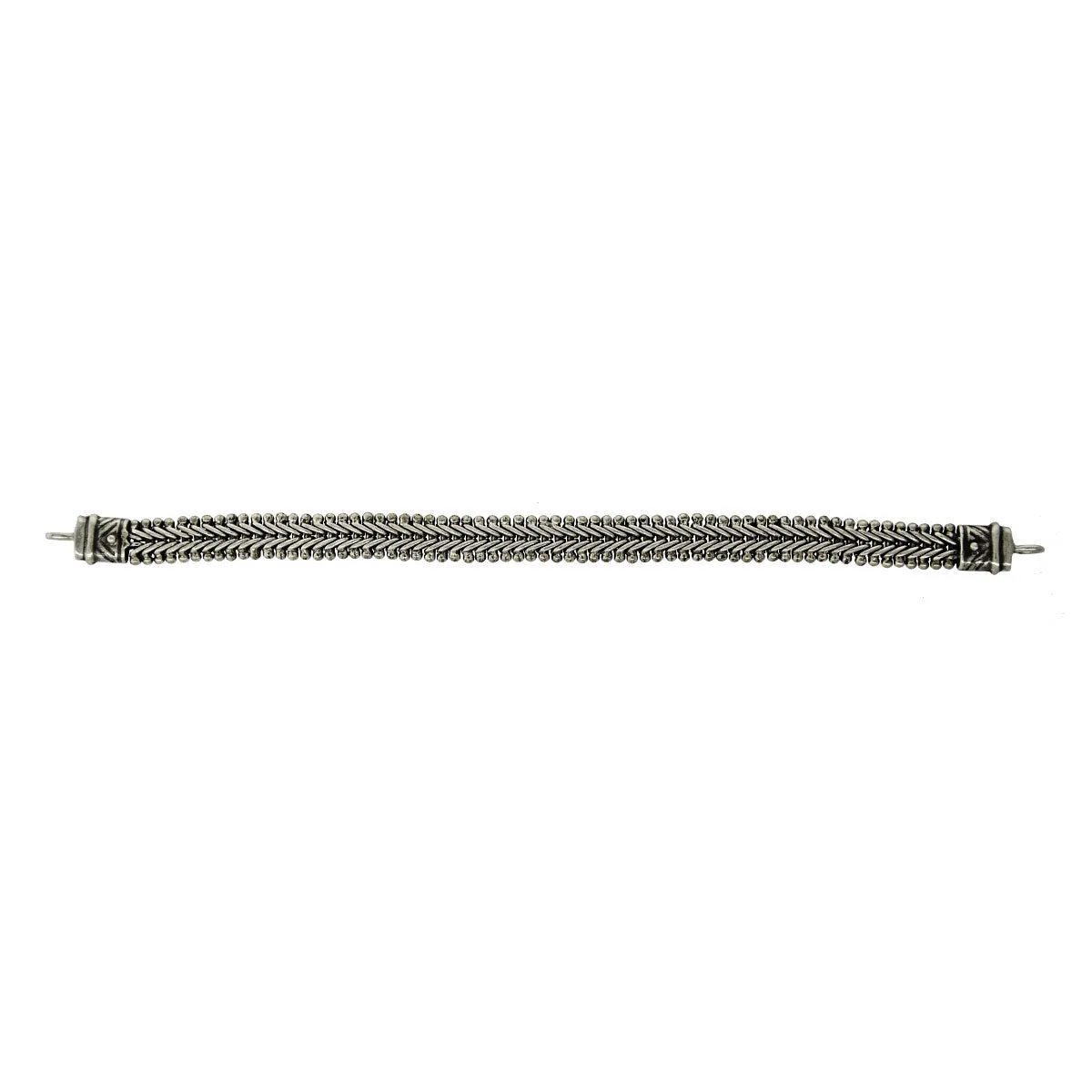 Tabra Jewelry 925 Sterling Silver Bracelet Connector Chain Vault CBR36 (Medium)