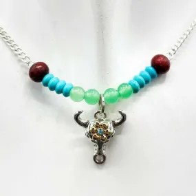 Taurus Necklace With Beads