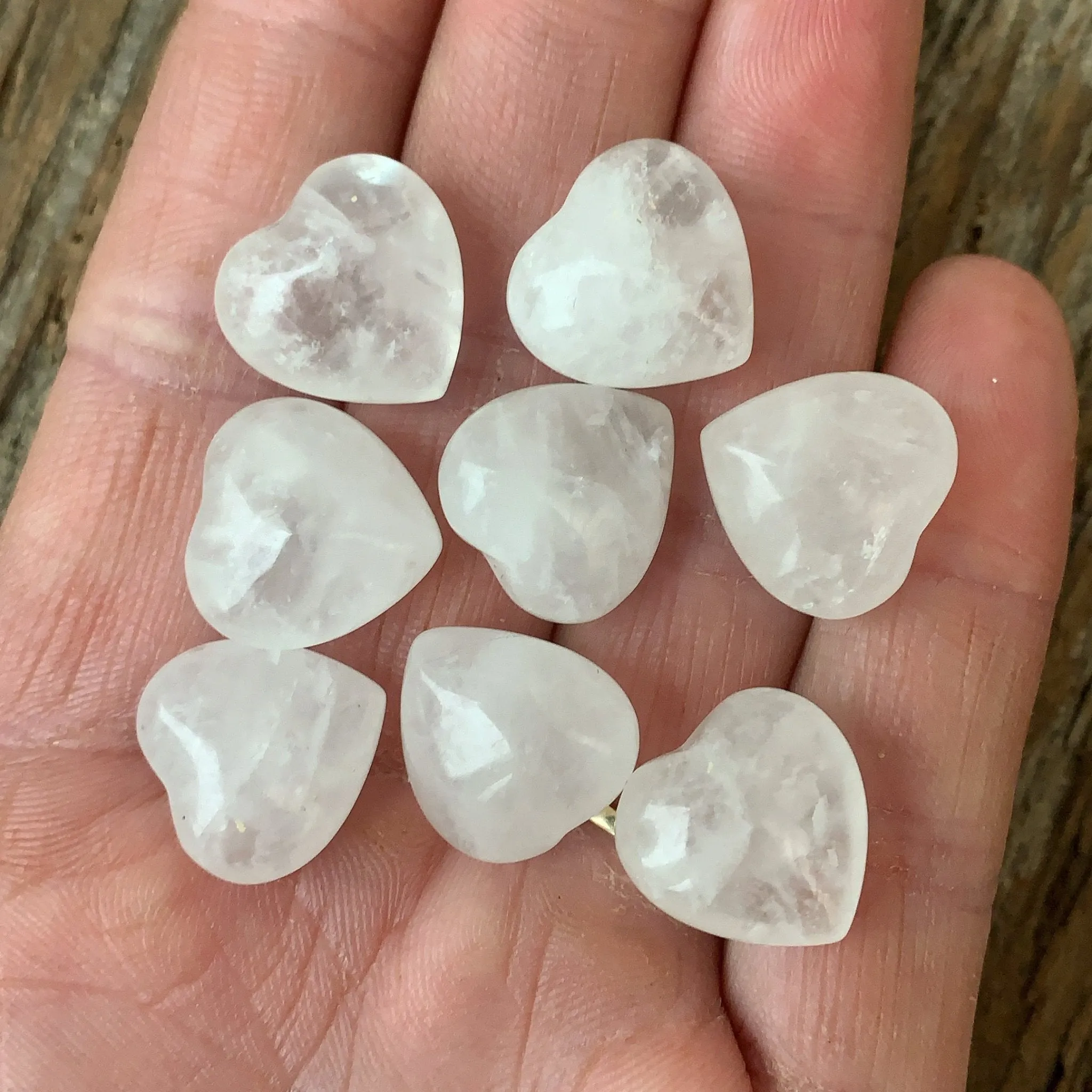 Tiny Clear Quartz Heart