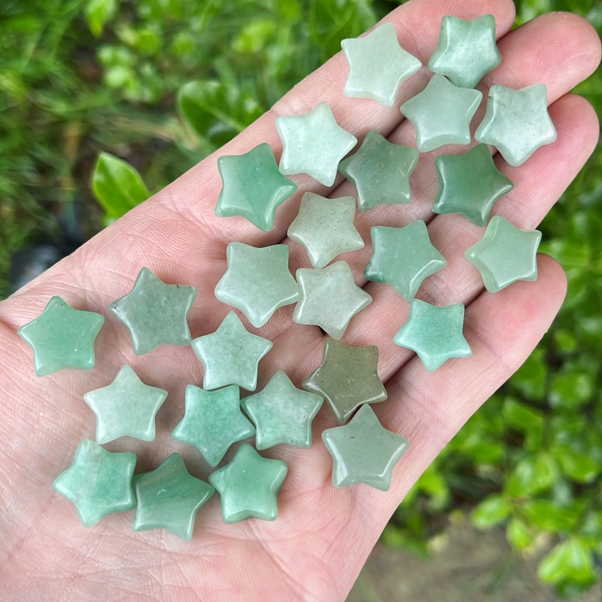 Tiny Green Aventurine Star
