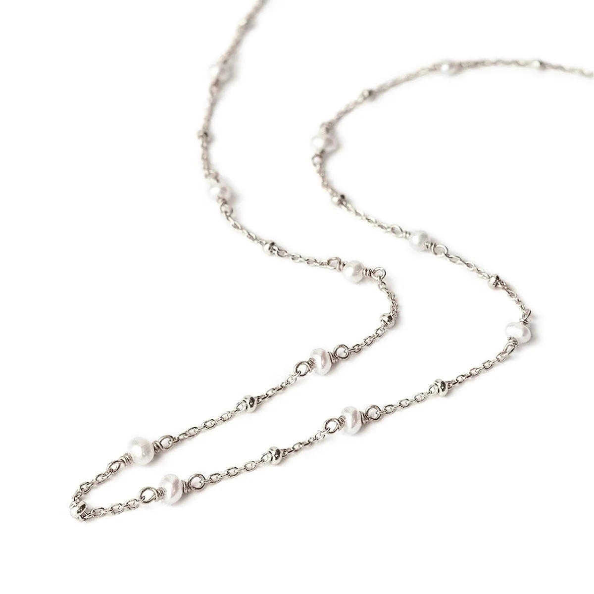 Tiny Pearls by the Yard Necklace