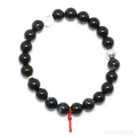 TOURMALINE (BLACK & BROWN) WITH QUARTZ BRACELET